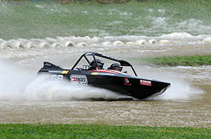 Peter Caughey and navigator Karen Marshall set the fastest time of the day (photo Ian Thornton)