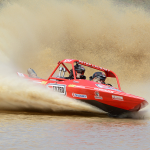 Peter Caughey and Karen Marshall hold second in the champs after four rounds (photo, Ian Thornton)